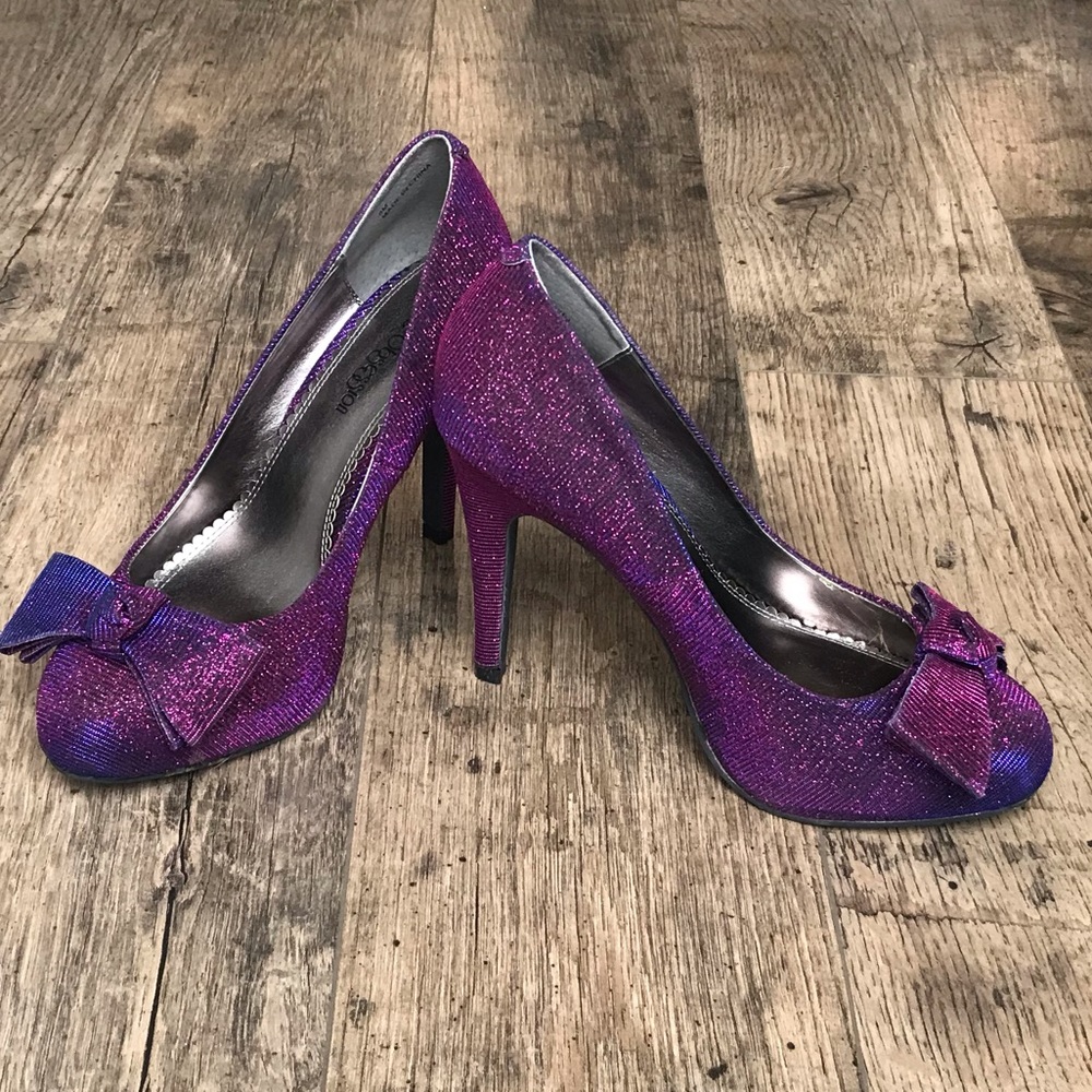 Sole Obsession Purple Shimmer Heels